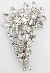 Clear Baguettes Brooch