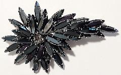 Hematite Navettes Brooch