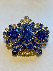 Blue Pear Multi-Color/Shaded Brooch
