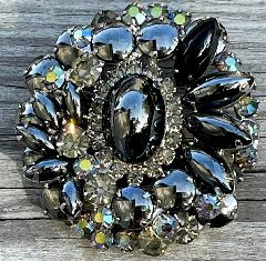 Hematite Cabochons Brooch