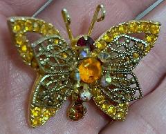Topaz Navettes Brooch