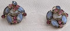 Pastel Navettes Givre Earrings Clip