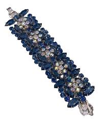 Blue Navettes Bracelet 5 Link