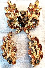 Topaz Navettes Brooch