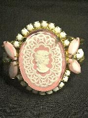 Pink Navettes Multi-Color/Shaded Bracelet Clamper