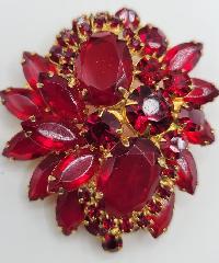 Red Oval Brooch