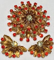 Topaz Hexagon Brooch