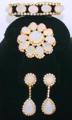 Clear Pear Plastic Earrings Clip