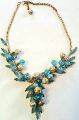 Blue Navettes Necklace