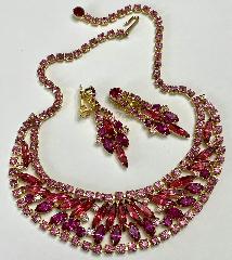 Pink Navettes Necklace