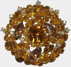 Topaz Navettes Brooch