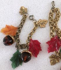 Fall Leaf Molded/Cut Bracelet Charm