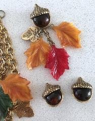Fall Leaf Molded/Cut Brooch
