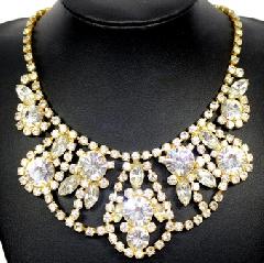 Clear Navettes Necklace