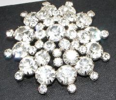Clear Chatons Only Brooch