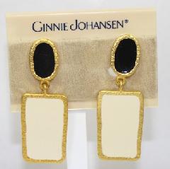 White (chalk Or Milk) Earrings Clip