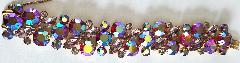 Purple (cardinal) Navettes Bracelet 5 Link