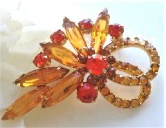 Topaz Navettes Brooch