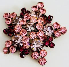 Pink Chatons Only Brooch