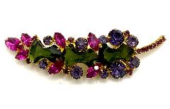 Multiple Colors Anchor Brooch