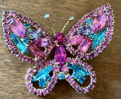 Multiple Colors Baguettes Brooch