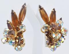Topaz Navettes Earrings Clip