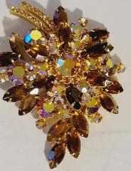 Topaz Navettes Brooch