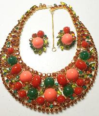 Fall Cabochons Plastic Earrings Clip