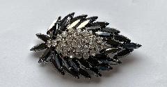 Hematite Navettes Brooch