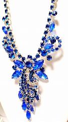 Blue Navettes Necklace