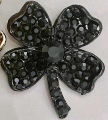 Black (jet) Chatons Only Brooch
