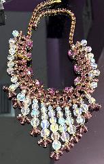 Purple (cardinal) Navettes Necklace