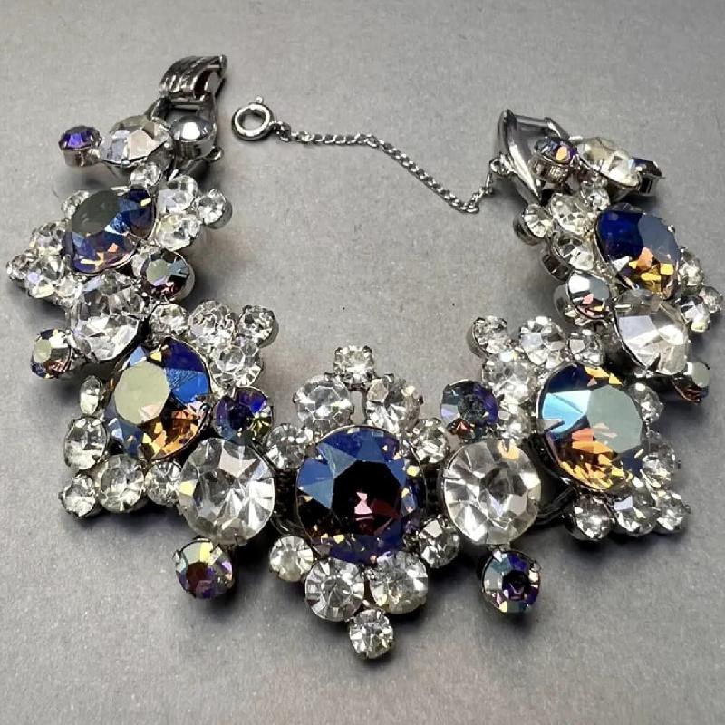 Front view of AB Chatons Only Bracelet 5 Link