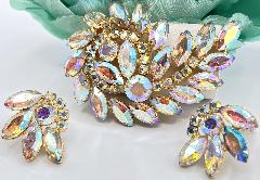 AB Navettes Earrings Clip