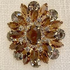 Topaz Oval Brooch