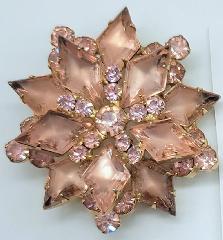 Pink Diamond Frosted Brooch