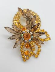 Topaz Navettes Brooch