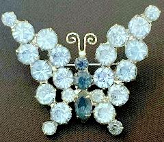 Blue Navettes Brooch