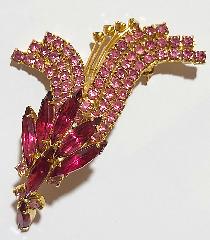 Pink Navettes Brooch