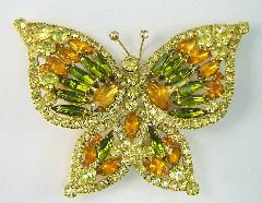 Multiple Colors Navettes Brooch
