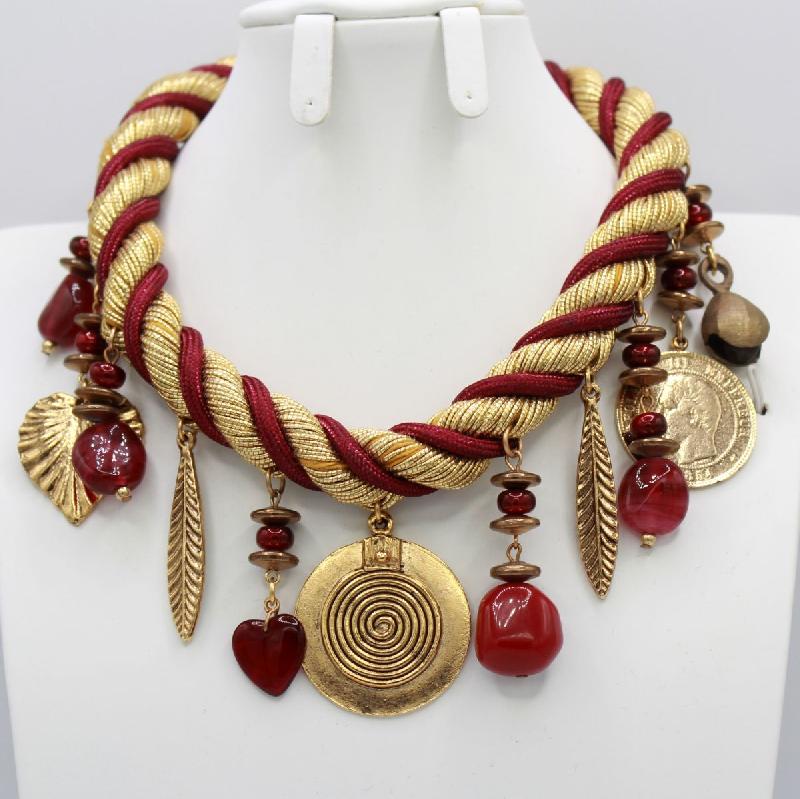 Front view of Red Necklace