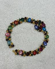 Multiple Colors Pear Necklace