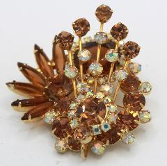 Topaz Navettes Brooch