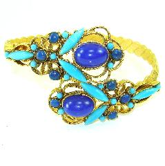 Blue Cabochons Striped Other