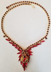 Red Navettes Necklace