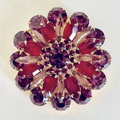 Multiple Colors Navettes Brooch