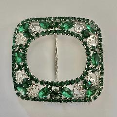 Green Navettes Belt Buckle