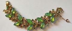 Green Cabochons Bracelet 5 Link