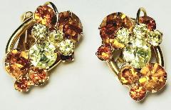 Topaz Chatons Only Earrings Clip