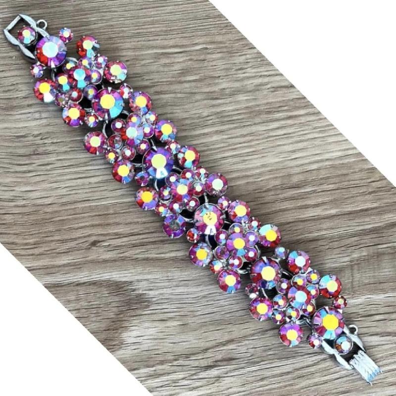 Front view of AB Chatons Only Bracelet 5 Link